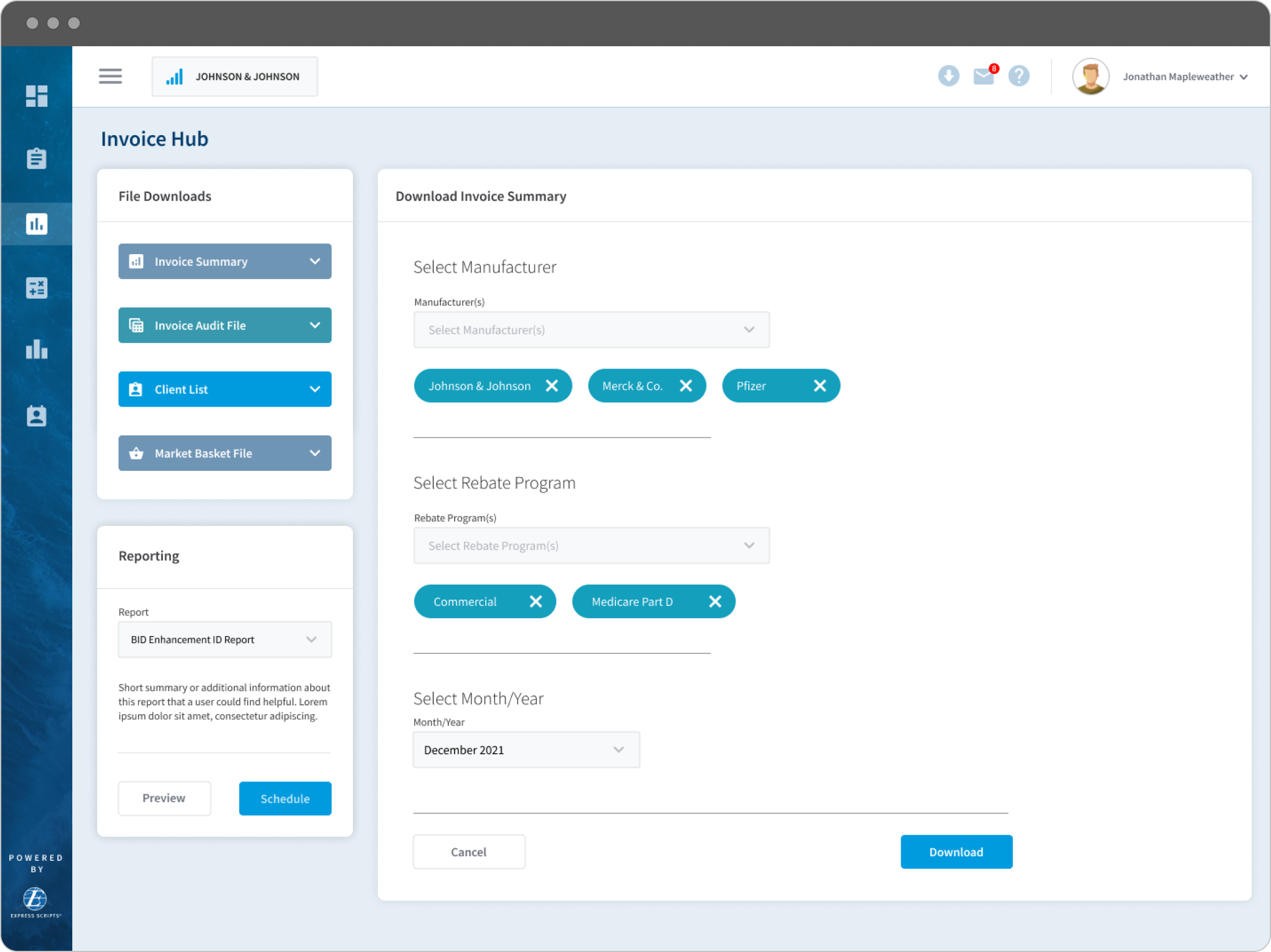 Invoice Hub Summary Chips